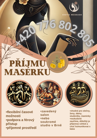 💵Přijmu masérku 18-50let💰
